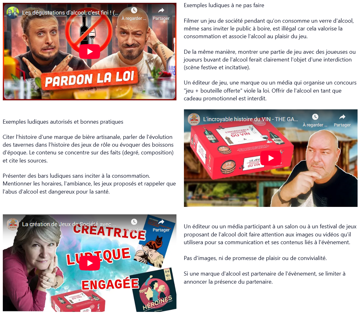 Loi Évin et créateurs de contenus ludiques